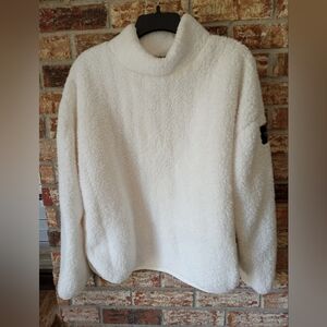 Calvin Klein Performance White Fleece Pullover Excellent Oversized Medium